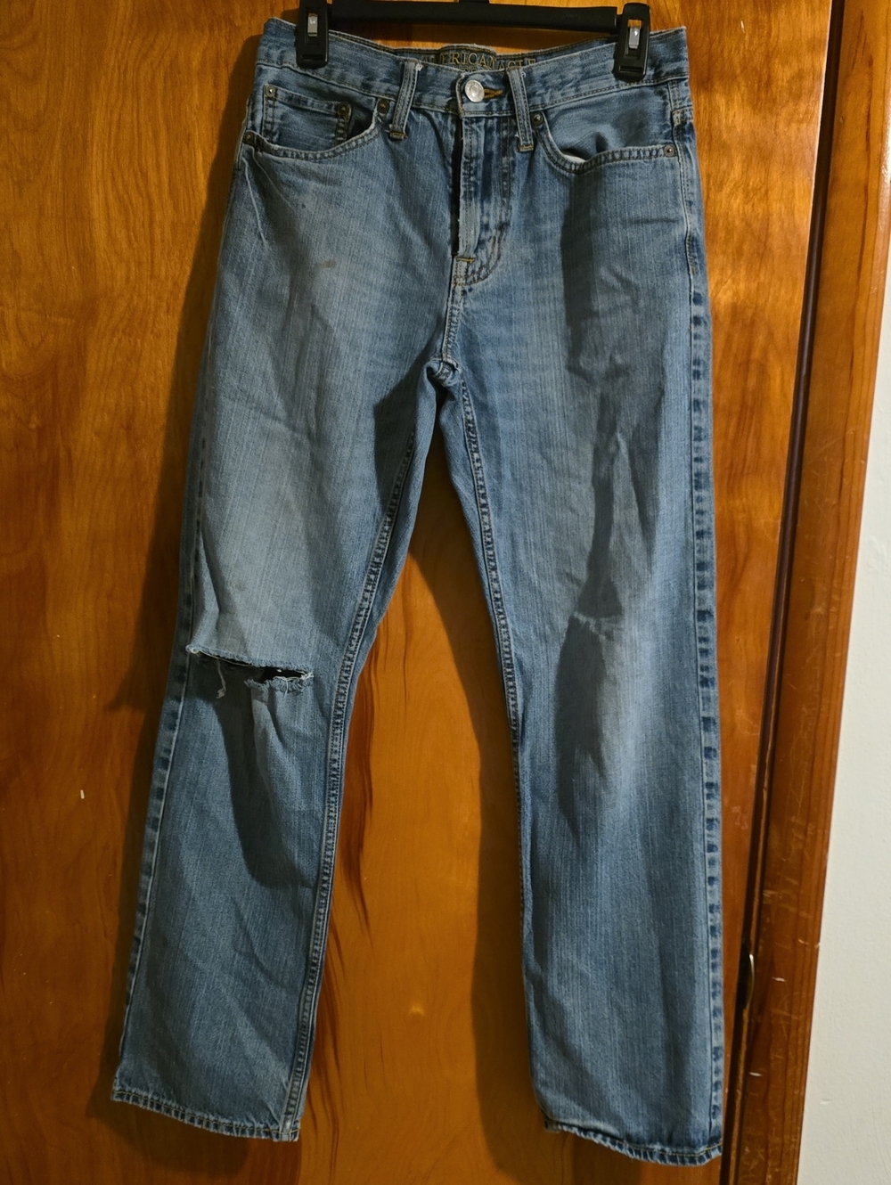 American Eagle Outfitters Light Blue Straight Leg Jeans